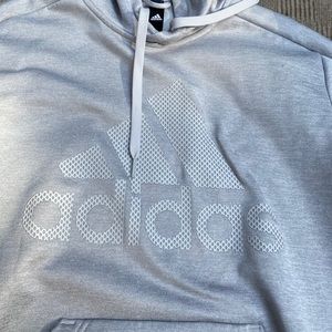 Adidas light grey hoodie